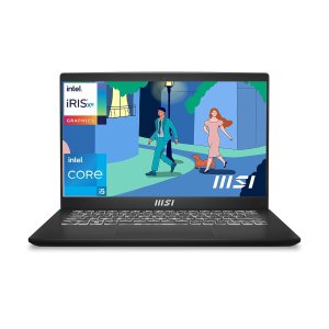 MSI Modern 14, Intel 12th Gen. i5-1235U, 36CM FHD 60Hz Laptop(16GB | 512GB NVMe SSD | Windows 11 Home | MSO 2021 | Intel Iris Xe Graphics | Classic Black | 1.4Kg), C12MO-1212IN