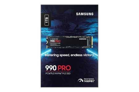Samsung 990 PRO SSD 1TB PCIe 4.0 M.2 Internal Solid State Drive, Fastest Speed for Gaming, Heat Control, Direct Storage and Memory Expansion for Video Editing, Heavy Graphics, MZ-V9P1T0B