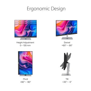 ASUS ProArt Display PA247CV 23.8” (60.45cm) Monitor, 1080P Full HD, 100% sRGB/Rec. 709, IPS, ΔE < 2, USB-C HDMI DisplayPort with Daisy-Chaining, Calman Verified, Eye Care, Anti-Glare, Ergonomic Stand