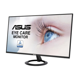 ASUS 27 Inches 1080P Monitor (VZ27EHE) - Full HD, IPS, 75Hz, 1Ms, Adaptive-Sync/Freesync, Low Blue Light, Flicker Free, Ultra-Slim, VESA Mountable, Frameless, HDMI, VGA