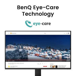 BenQ GW2491 23.8” 1920x1080 FHD 100Hz IPS Eye-Care 99% sRGB Monitor| HDMI| DisplayPort| Ultra Slim Bezel| TUV-Certified| Flicker-Free| Low Blue Light Plus (Black)