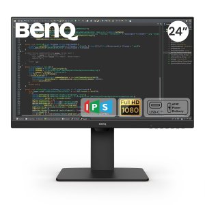 BenQ GW2485TC 24 inch (60 cm) IPS Full HD 75Hz Ultra-Slim Bezel Monitor with Height Adjustment, Eye Care, Brightness Intelligence, Speakers, USB-C (PD 60W), HDMI, DP, Coding Mode, Daisy Chain (Black)