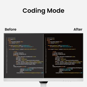 BenQ GW2485TC 24 inch (60 cm) IPS Full HD 75Hz Ultra-Slim Bezel Monitor with Height Adjustment, Eye Care, Brightness Intelligence, Speakers, USB-C (PD 60W), HDMI, DP, Coding Mode, Daisy Chain (Black)