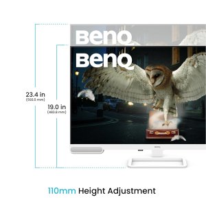 BenQ EW3290U 31.5” 4K UHD 3840x2160 Entertainment Monitor with 98% P3| Remote Control| AI Contrast| Built-in 2.1 Channel Speakers with Woofer| USB-C (65W PD)| 3xHDMI|USB Hub| Ergonomic| Eye-Care