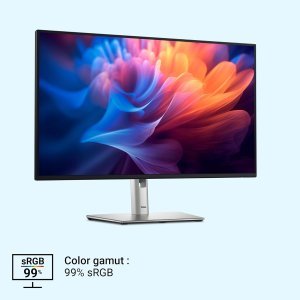 Dell P2725H 27 Inch FHD IPS Monitor, Anti-Glare, 99% SRGB, 100Hz, 5Ms (Fast), Ports: HDMI(1), DP 1.2, VGA, 3X USB 3.2 Gen1 (A), USB 3.2 Gen1 Type-C [15W PD] | Height Tilt Swivel Pivot