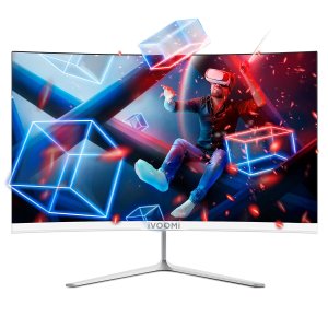 iVOOMi 24 Inch (60.45 cm) Ultra Slim Curve FHD Monitor for PC with 100Hz Refresh Rate, 1920 x 1080 Pixels, 16.7M Colors, Bezel-Less Design, Flicker Free, Best for Gaming with 3 Years Warranty