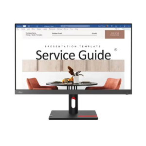 Lenovo ThinkVision S24i-30 23.8” (60.45cm) FHD (1920x1080) IPS, Antiglare, WLED Monitor, HDMI, VGA, Vesa Mount, 100Hz Refresh Rate, 16:9 Aspect Ratio, 99% sRGB Color gamut, 63DEKAR3WW-Raven Black