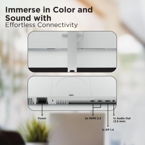 Lenovo L-Series 27 inch (68.5cm) QHD IPS Monitor| 100Hz, 1ms, FreeSync, 99% sRGB, 90?I-P3, 3Wx2 Speakers, 2X HDMI 2.1, 1x DP 1.4, Tilt, Swivel, Pivot Height Adjust Stand, Grey, L27q-4A