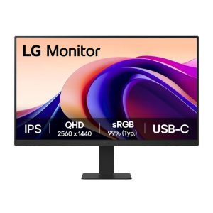 LG 27U631A IPS QHD (2560x1440) Monitor, 27 Inch, 100Hz, sRGB 99% (Typ.), HDR10, USB-C with PD 15W, HDMI, 3 Side Virtual Borderless, Head Phone Out, Reader Mode, Flicker Safe, 3 Years Warranty, Black