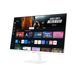 Samsung 32-Inch(80cm) M7 UHD 4K Smart Monitor, Mouse & Keyboard Control, OTT Apps, IoT Hub, Office 365, Workout Tracker, Multiple Ports, Speakers, Remote, Bluetooth (LS32DM701UWXXL, White)