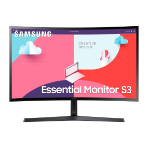 Samsung 27-Inch(68.5Cm) FHD, 1800R Curved 1,920 X 1,080 LCD Monitor, 75Hz, VA Panel, Slim Design, AMD Freesync, Flicker Free, HDMI, Audio Port (LS27C366EAWXXL, Black)