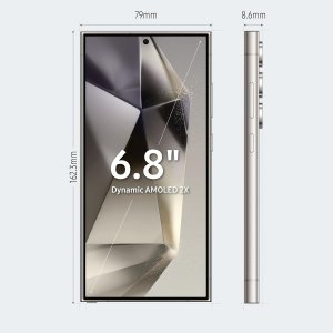 Samsung Galaxy S24 Ultra 5G AI Smartphone with Galaxy AI (Titanium Gray, 12GB, 256GB Storage), Snapdragon 8 Gen 3, 200 MP Camera with ProVisual Engine and 5000mAh Battery