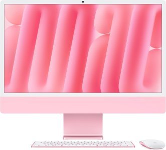 Apple 2024 iMac (24-inch, Apple M4 chip with 10-core CPU and 10-core GPU, 16GB Unified Memory, 512GB) - Pink